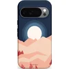Image de Casetastic Hoesje Geschikt voor Google Pixel 10/10 Pro - Stijlvolle Beschermende Duo-layer Case - Bergen bij maanlicht