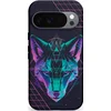 Image de Casetastic Hoesje Geschikt voor Google Pixel 10/10 Pro - Stijlvolle Beschermende Duo-layer Case - Neon Wolf