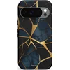 Image de Casetastic Hoesje Geschikt voor Google Pixel 10/10 Pro - Stijlvolle Beschermende Duo-layer Case - Sterrennacht Marmer Goud