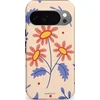 Image de Casetastic Hoesje Geschikt voor Google Pixel 10/10 Pro - Stijlvolle Beschermende Duo-layer Case - Perzikbloem trio