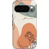 Image de Casetastic Hoesje Geschikt voor Google Pixel 10/10 Pro - Stijlvolle Beschermende Duo-layer Case - Lijnenspel roos