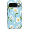 Image de Casetastic Hoesje Geschikt voor Google Pixel 10/10 Pro - Stijlvolle Beschermende Duo-layer Case - Margrietjes in de Wind