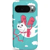 Image de Casetastic Hoesje Geschikt voor Google Pixel 10/10 Pro - Stijlvolle Beschermende Duo-layer Case - Cupido Kitten Valentijns Hemel