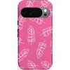 Image de Casetastic Hoesje Geschikt voor Google Pixel 10/10 Pro - Stijlvolle Beschermende Duo-layer Case - Roze Verenpracht