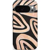 Image de Casetastic Hoesje Geschikt voor Google Pixel 10/10 Pro - Stijlvolle Beschermende Duo-layer Case - Black Coral Vormen - Marble