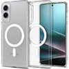 Image de Spigen Ultra Hybrid MagFit - Hoesje Geschikt voor Samsung Galaxy S25 Edge - Compatibel met MagSafe / Qi2 - Back Cover Transparant Wit