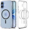 Image de Spigen Ultra Hybrid MagFit - Hoesje Geschikt voor Apple iPhone 17 - Compatibel met MagSafe - Back Cover Transparant Grijs