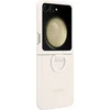 Image de Silicone Case with Ring geschikt voor Samsung Galaxy Z Flip5 - Cream
