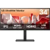 Image de LG 34BA75QE-B - QHD Ultrawide Monitor - IPS - USB-C 90w - RJ-45 - 34 inch