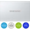 Image de Samsung Portable T7 Resurrected - Externe SSD - USB C 3.2 - Inclusief USB C kabel - Geschikt voor iPhone USB C - 4 TB - Zilver