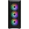 Image de Zalman I3 Neo Black ATX Mid Tower PC Case, Mesh front for efficient cooling, Pre-installed fan: 3 x 120mm white LED front, 1 x 120mm white LED rear, 2 x 3.5, 3 x 2.5, Arcyl window left, 457(D) x 195(W) x 467(H)mm