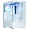 Image de PC-behuizing - ZALMAN - P10 - Minitower - M-ATX - Wit - Gehard glas - USB-C en A-RGB