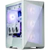 Image de Zalman Z9 Iceberg MS White ATX Mid Tower PC Case, Included 4x 140 mm White ARGB fan, Tempered Glass side panel, Mesh Front, 473(D) x 245(W) x 496(H)mm