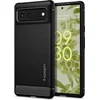 Image de Spigen Hoesje Siliconen Geschikt voor Google Pixel 6 - Spigen Rugged Armor Backcover smartphone - Zwart