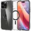 Image de Spigen Ultra Hybrid MagFit - Hoesje Geschikt voor Apple iPhone 16 Pro Max - Compatibel met MagSafe - Back Cover Graphite