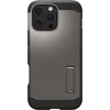 Image de Spigen Tough Armor Hoesje Geschikt voor Apple iPhone 16 Pro Max | Compatibel met MagSafe | Back Cover Militaire Standaard | Kickstand | Gunmetal