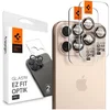 Image de Spigen Camera Lens Protector Geschikt voor iPhone 17 Pro / 17 Pro Max - Glas.tR EZ Fit Optik Pro - 9H Tempered Glass - Gemakkelijke Installatie - Titanium 2-Pack