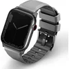 Image de Uniq Linus AiroSoft  Siliconen bandje voor de Apple Watch | 44/45/46/49 mm - Chalk Grey