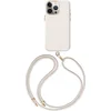 Image de Coehl Hoesje Geschikt voor iPhone 15 Pro Max Hoesje Met Koord - Coehl Crème MagSafe Backcover met koord - wit