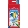 Image de Faber-Castell kleurpotloden Jumbo - driekantig - kartonnen etui a 10 stuks - met puntenslijper - FC-116510