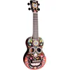 Image de Mahalo MA1SK/BK Art Series Skull Black sopraan ukelele