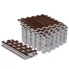 Image de Set de dalles de protection (30x30cm) Aspect bois foncé Gorilla Sports
