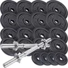 Image de Haltères courts en fonte 70 kg Noir ScSports