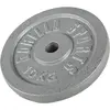 Image de Disque de poids en fonte 30/31 mm Argent / 10 KG Gorilla Sports