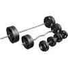 Image de Set barre d'haltères en plastique 100 kg Gorilla Sports