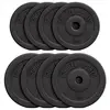 Image de Disques musculation en plastique 30/31 mm SET 30KG (4x2,5 4x5KG) Gorilla Sports