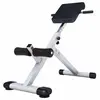 Image de Banc de musculation abdominal et dorsal pliable Blanc Gorilla Sports