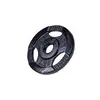 Image de Disque musculation fonte 30/31 mm ou 50/51 mm avec poignées Noir / 30mm / 1,25 KG Gorilla Sports