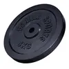 Image de Disque de poids en fonte 30/31 mm Noir / 5 KG Gorilla Sports