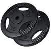 Image de Disque musculation fonte 30/31 mm ou 50/51 mm avec poignées Noir / 30mm / SET 30KG (2x15KG) Gorilla Sports