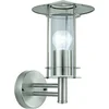 Image de EGLO Lisio Wandlamp Buiten - E27 - 30 cm - Roestvast Staal - Glas
