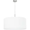 Image de EGLO Pasteri - Hanglamp - 1 Lichts - Ø530mm. - Nikkel-Mat - Wit