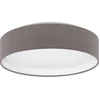Image de EGLO Pasteri - Plafonniere - LED - Ø320mm. - Wit - Antraciet Bruin