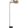 Image de EGLO Siruela Vloerlamp - E27 - 160 cm - Bruin/Zwart - Papier
