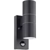 Image de EGLO Riga 5 Wandlamp Buiten - GU10 - 21,5 cm - Sensor - Antraciet