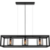Image de EGLO Brisling Hanglamp - E27 - 110 cm - rookglas - zwart