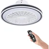 Image de EGLO Almeria Plafondventilator met lamp - Ø 48 cm - 3 snelheden - Instelbaar wit licht - Dimbaar - AC longer life - Wit/Zwart