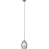 Image de EGLO Estanys Hanglamp - 1 lichts - Ø19 cm - E27 - rookglas - Grijs/Zwart