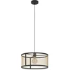 Image de EGLO Dellow hanglamp - E27 - Ø 32 cm - Zwart|Goud