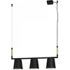 Image de EGLO Lacey hanglamp - E27(excl) - 78 cm - Hout|Staal - Zwart|Bruin