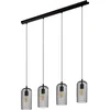 Image de EGLO Roccamena 1 Hanglamp - E27 - 97,5 cm - Zwart