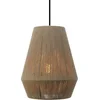 Image de EGLO Alderney Hanglamp - E27 - Ø 30 cm - Zwart/Bruin