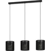 Image de EGLO Manby Hanglamp - E27 - 90 cm - Zwart - Staal