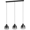 Image de EGLO Sedbergh Hanglamp - E27 - 90 cm - Zwart - Glas