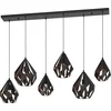 Image de EGLO Carlton 1 Hanglamp - E27 - 145,5 cm - Zwart|Koper