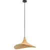 Image de EGLO Haxey Hanglamp - E27 - Ø 50 cm - Zwart/Hout